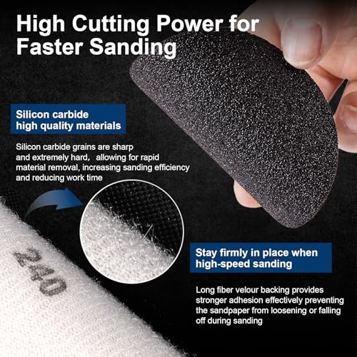 188 PCS 3 Inch Wet Dry Sanding Disc, Headlight Restoration Kit Drill 3 inch