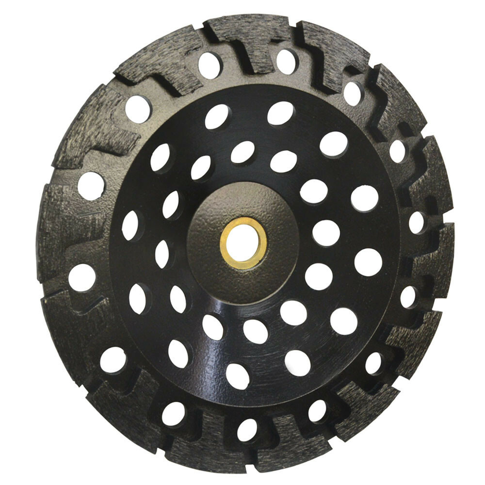 7 inch Diameter T Segment Grinding Diamond Cup Wheel 7/8”-5/8” Arbor