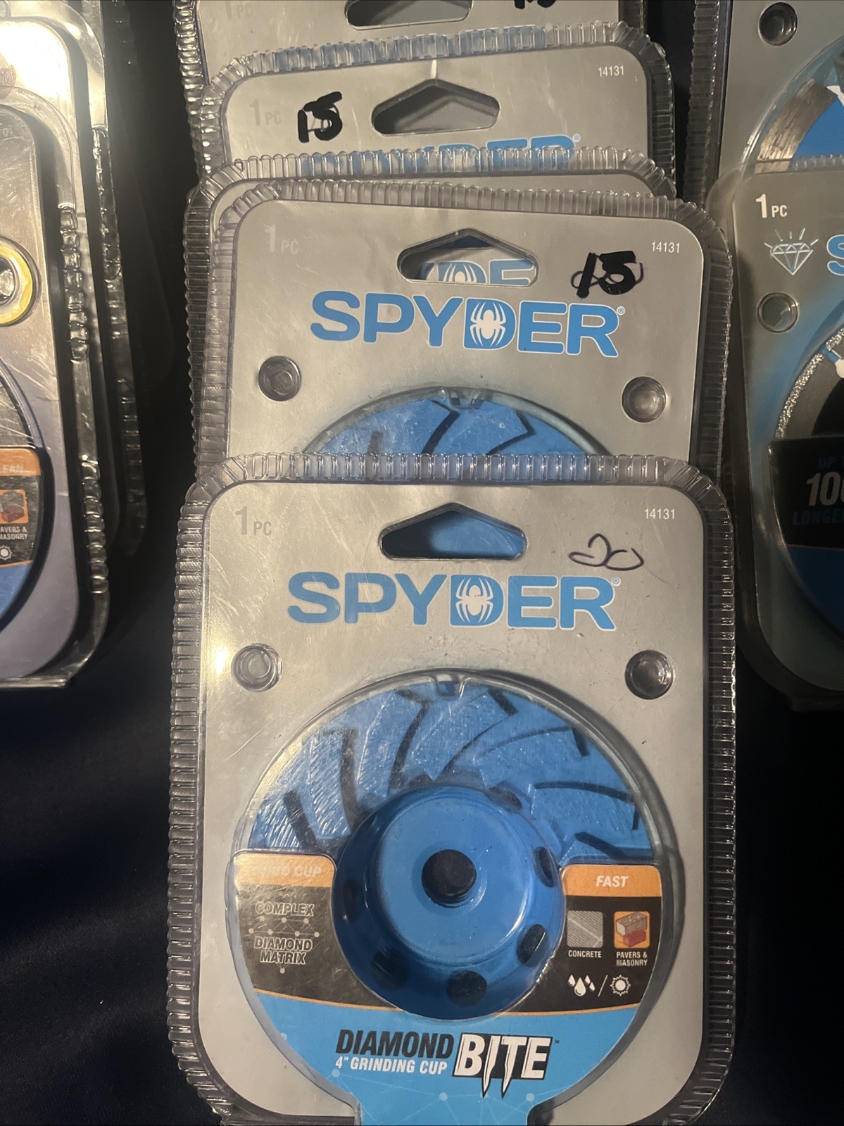 15 X SPYDER Diamond Edge Universal Cut-Off Wheel / Mix Blades Lot