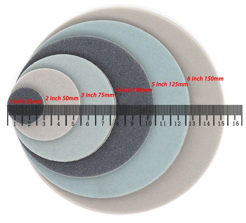 1″ – 6″ Sponge Sanding Discs 300 – 3000 Grit Hook & Loop Wet and Dry Sandpaper
