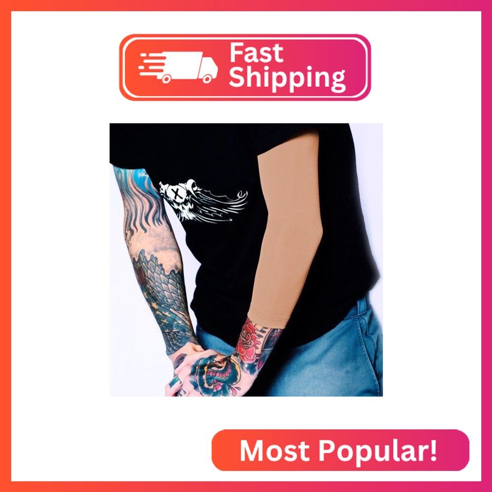 Tat2X Tattoo Cover Up Sleeve – 3/4 Arm – Suntan – XL/2X – 1 Sleeve