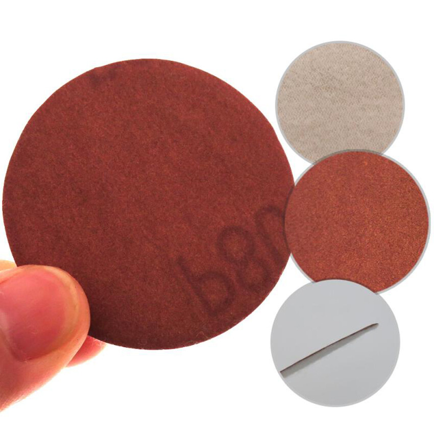 2″ 50mm Sanding Discs Orbital Sander Pads Hook & Loop Sandpaper Red 40-2000 Grit