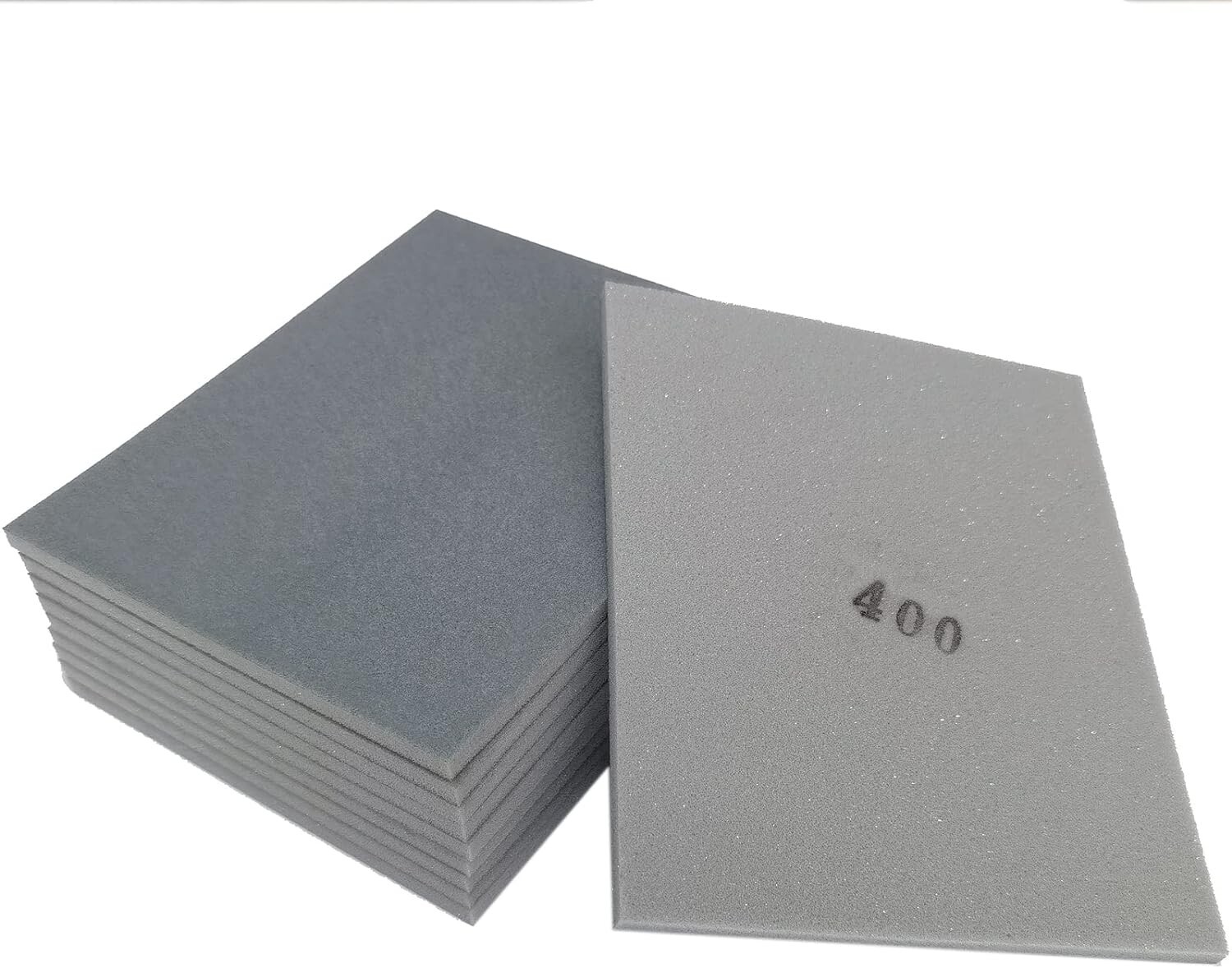 SACKORANGE 10 PCS 400 Grit 4.5 X 5.5 Inch Sanding Sponge Set, Wet or Dry Hand Sa