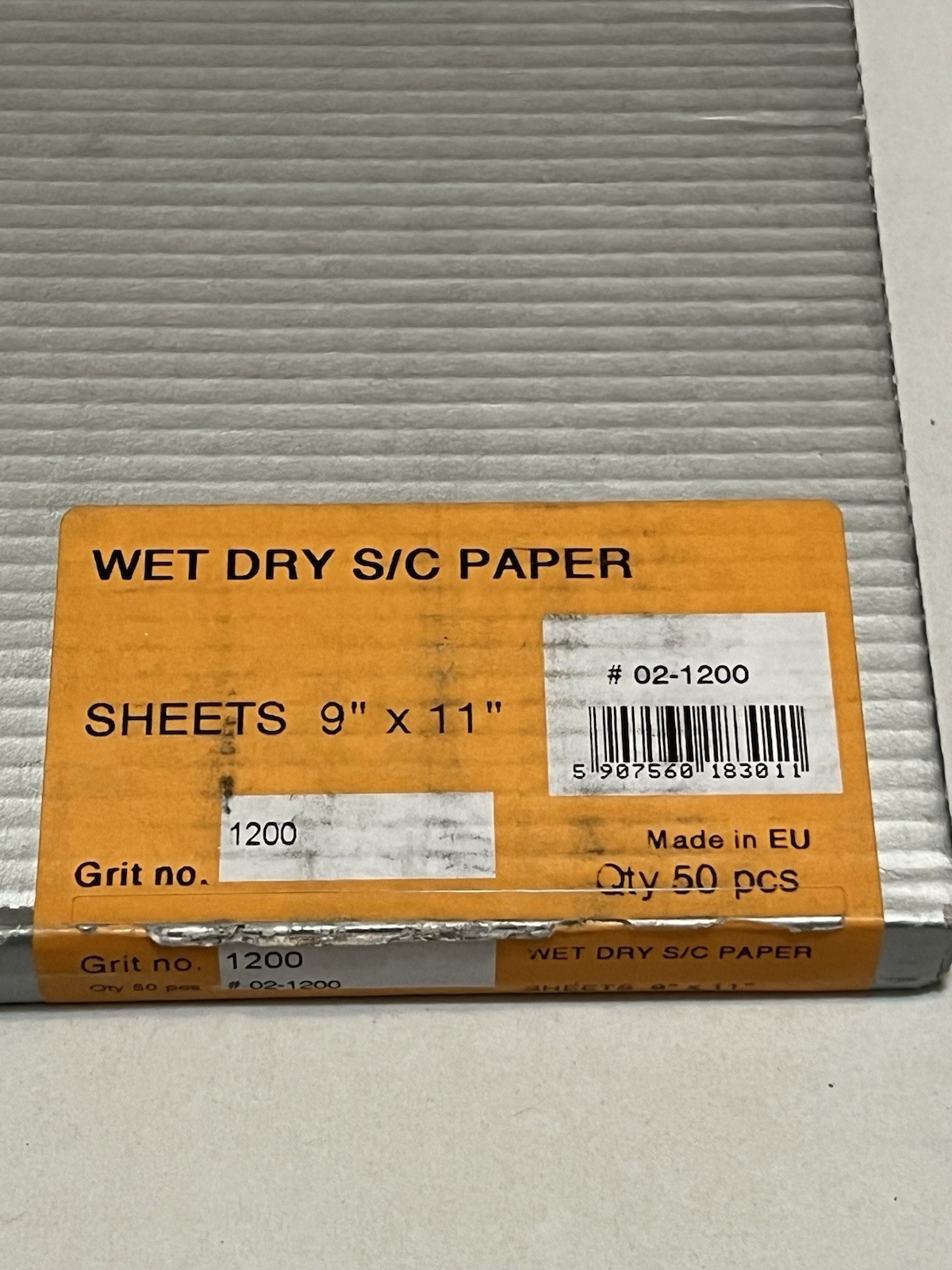 Brand New 50ct Sanding Sheet 1,200 Grit Silicon Carbide #02-1200