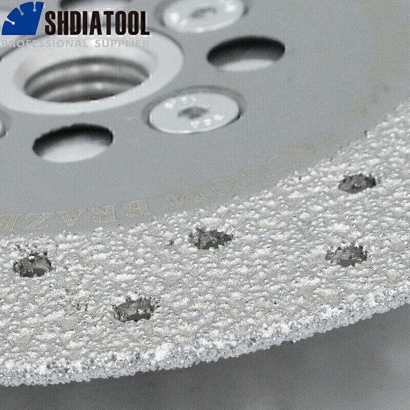SHDIATOOL 4.5” Vacuum Brazed Diamond Cutting Grinding Wheel Grinder Blade 5/8