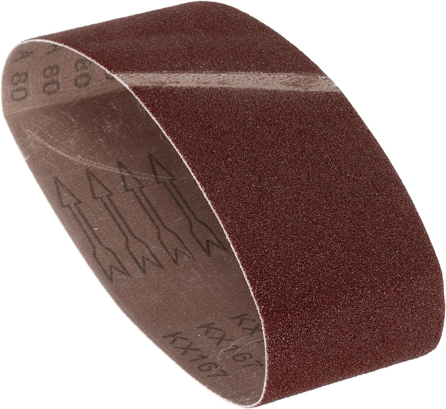 3 Pack 3×18 Inch Sanding Belts 80 Grit for Metal Wood Grinding