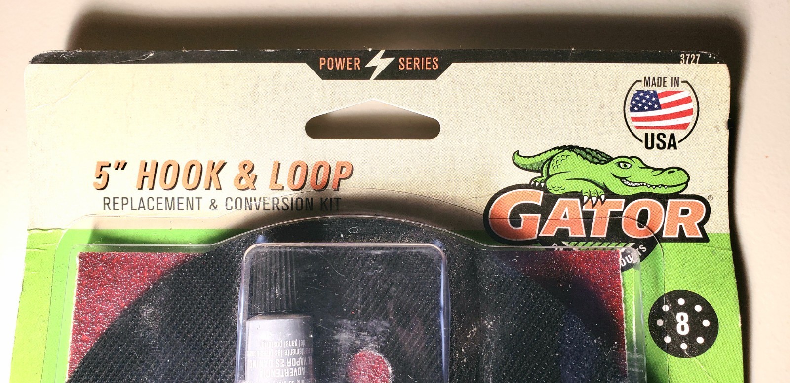 New Old Stock 5″ Hook/ Loop Conversion Kit Gator Finishing Made In USA Sandpaper