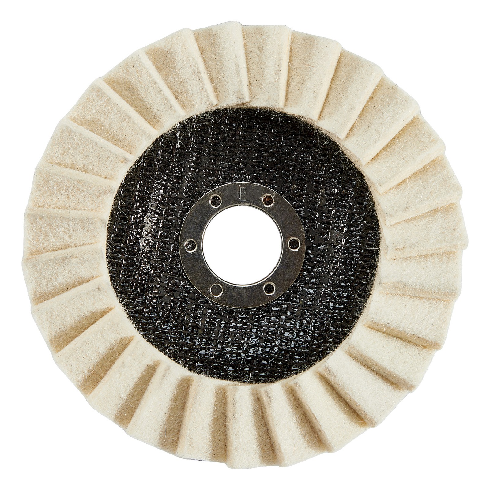 5x 4.5/4.8″ Wool Polishing Wheels Buffer Pads Flap Felt Polishing Finishing Disc