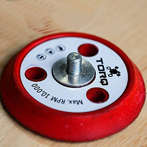 Torq BUFLC_200 R5 Dual-Action Backing Plate with Hyper 3 Inch Dual Action Red