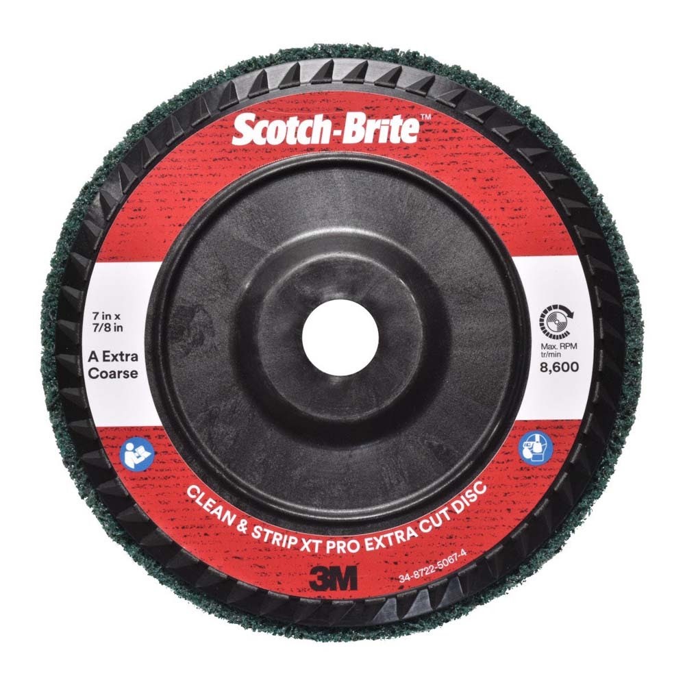 3M 7100175508 Scotch-Brite XT Pro Extra Cut Disc 7″ x 7/8″ Type 27 (5 Pack)