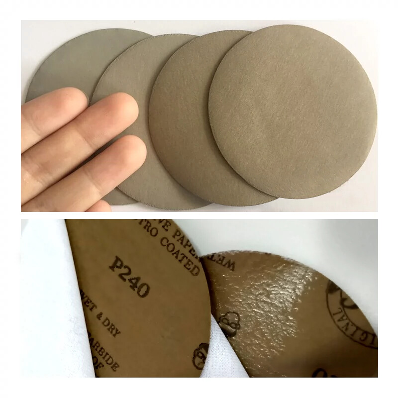 5″ (125mm) Wet And Dry Sanding Discs Flocking Round Sandpaper Pads 60-10000 Grit