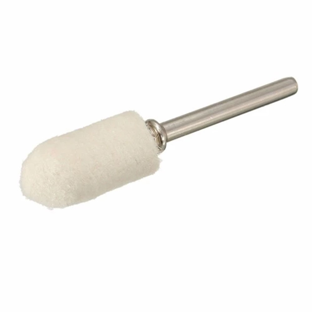47PCS/Set Wool Felt Polishing Wheel Grinding Pad Rotary Felt With Conecting Rod