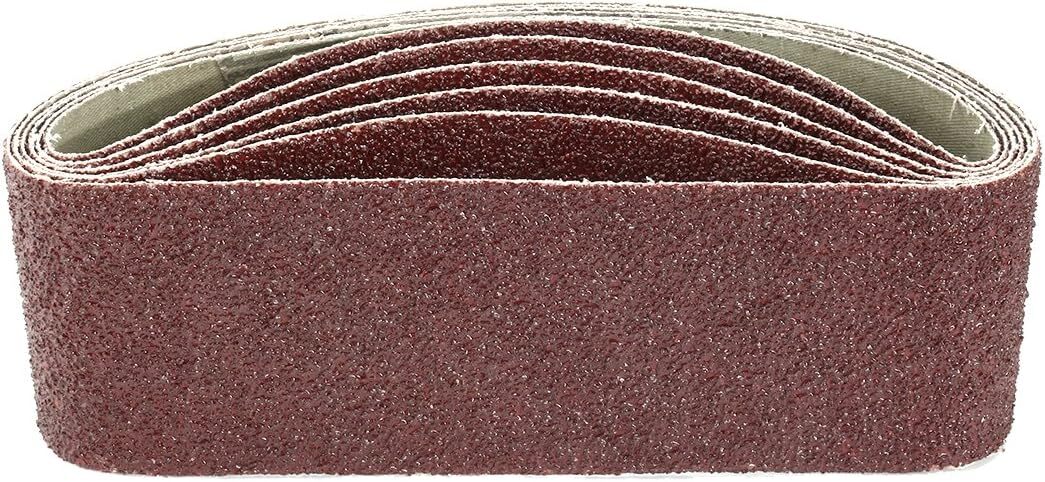 10Pack 3 x 21 Inch Sanding Belt,320 Grit Aluminum Oxide For Portable Belt Sander