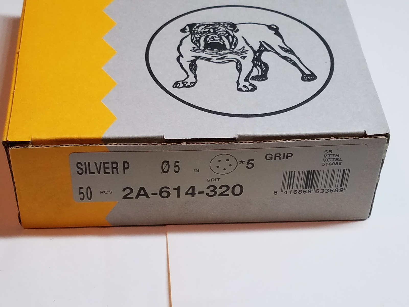Mirka 320 Grit Sandpaper Discs Hook & Loop Back 50 Sanding Discs 5 Hole 5 Inch