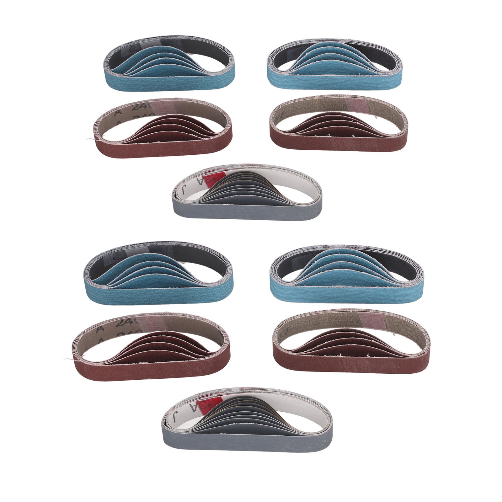 30PCS Sanding Belts Assortment Sharpener Sandpaper Belt Set 80 120 240 400 800