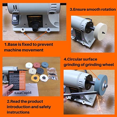 Grinding wheel, Buffing Wheels Kits 3 inches (8 Pieces). for Mini Small