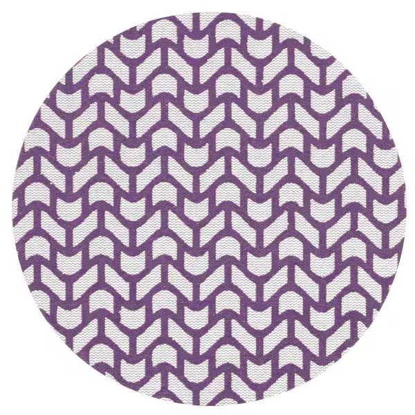 Hook-and-Loop Sanding Disc, 6 in Dia, 320 Grit, Extra Fine, Ceramic, Coated,