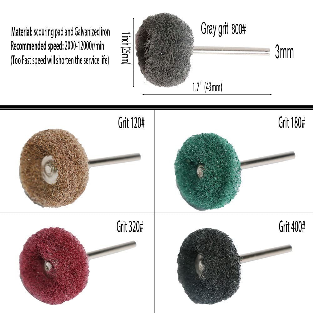 Abrasive Wheel Buffing Polishing Wheel Wire Brushes for Rotary Tool Accessories