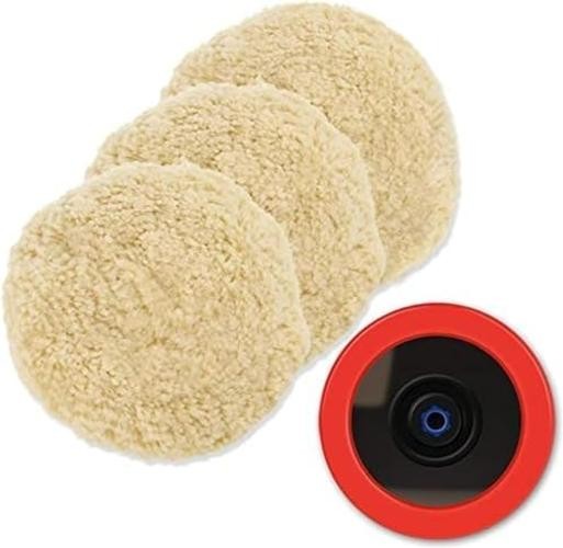 Wool Polishing Pads, 8″(200mm) 100% Natural Wool Buffing 8inch (200mm) Sets