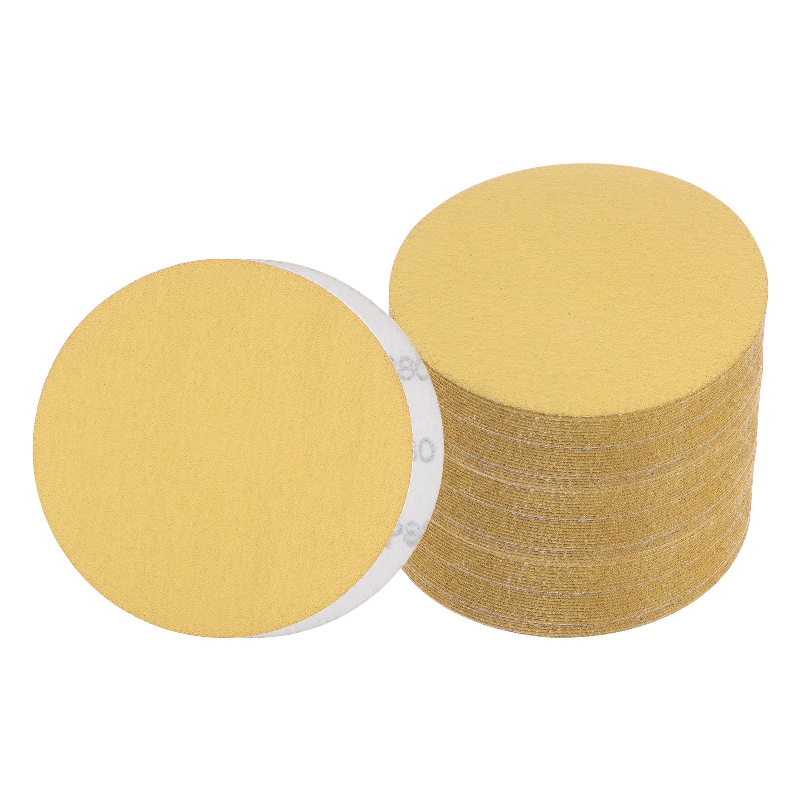 75pcs No Hole Sanding Discs 6 Inch 80 Grit Sanding Pads for Orbital Sander
