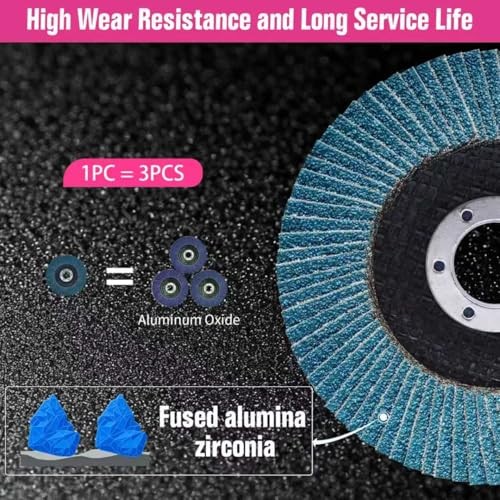 Angle Grit Flap Discs 4 1/2 x 7/8-Inch for 60 Type 27 Premium Zirconia 60GR12