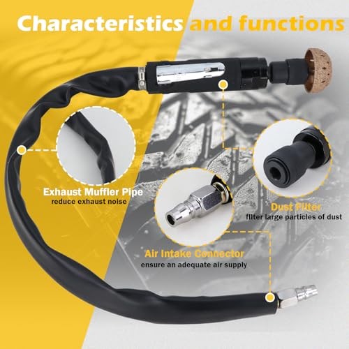Air Tire Repair Kits, Wheel Polish Patch Tools, Includes 2500RPM Low Speed