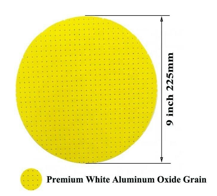 POWER PRO 2100-Perforated Drywall Sanding Discs 9-Inch/225mm -Set of 10 -80 Grit