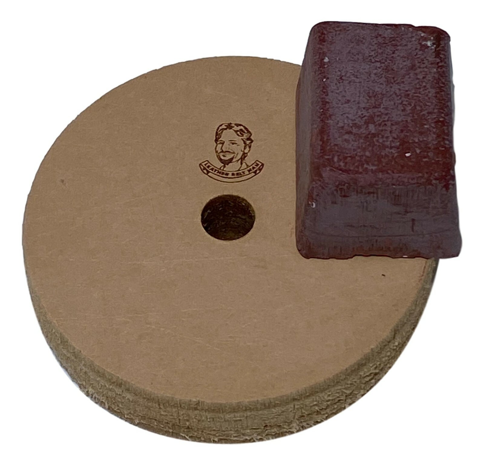 3″ Leather Polishing Wheel For Bench Grinders W/ 10mm Arbor (3/4″ Wide)