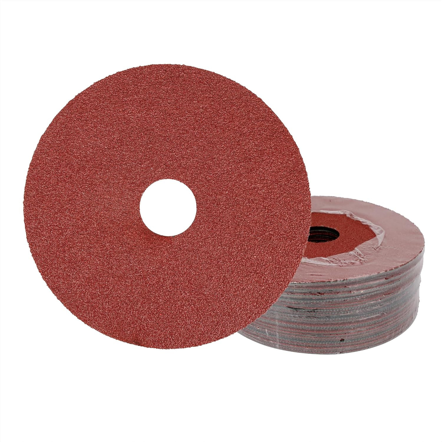 Aluminum Oxide Resin Fiber Sanding and Grinding Discs, 4.5” X 7/8”, 80 Grit