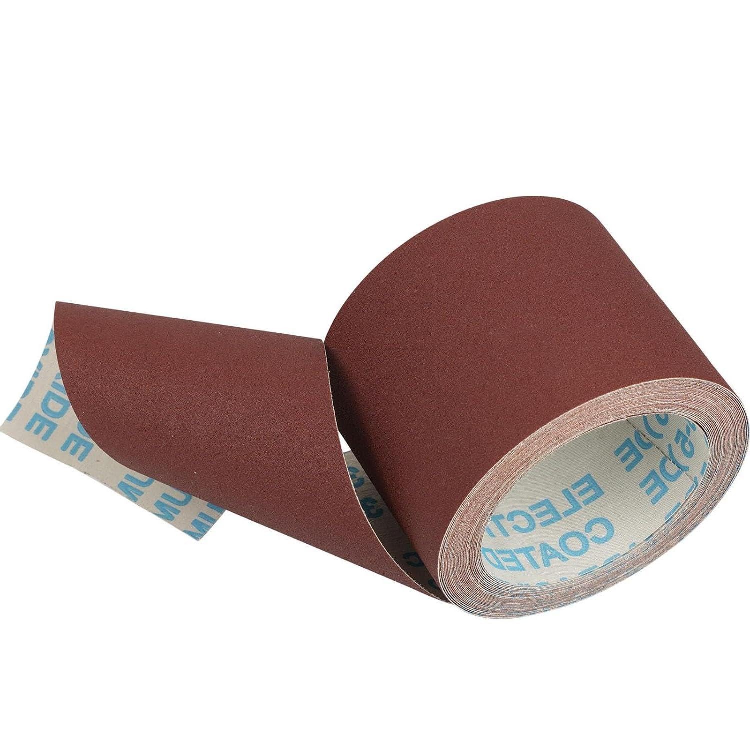 80 Grit Sandpaper Roll 3 Inch x 32.8 FT Aluminum Oxide Emery Cloth 75mm x 10m