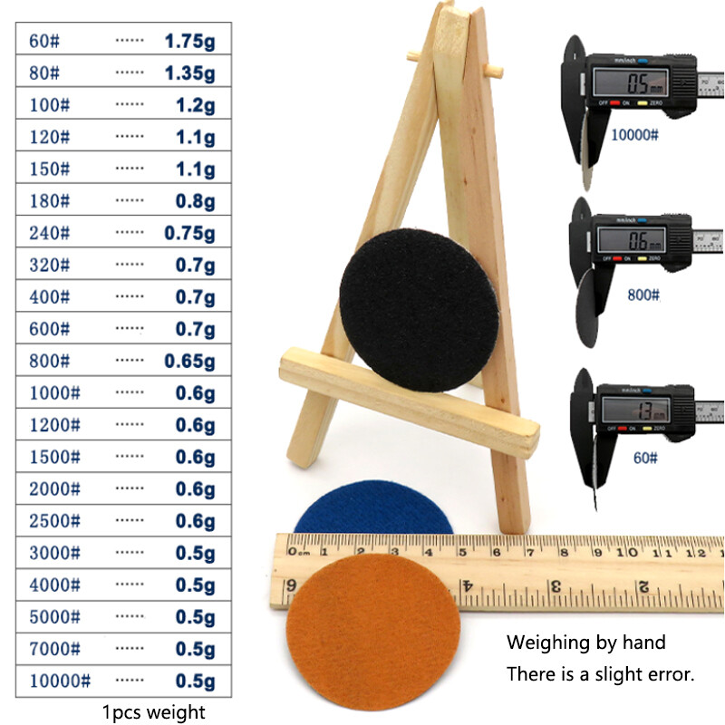 996A Wet And Dry SandPaper 2 Inch 50mm Grit 60 – 10000 Sanding Disc Wood Metal