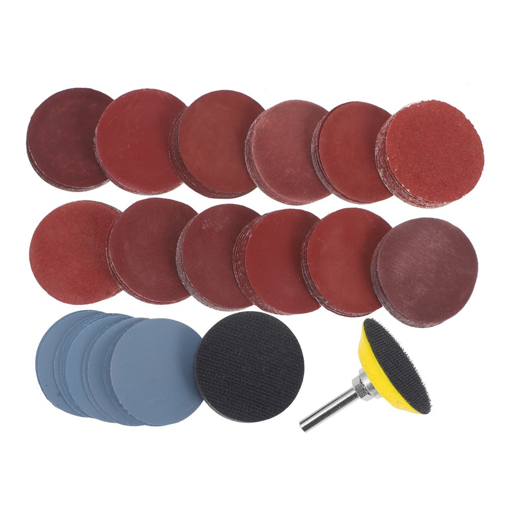 1 Set Durable Sanding Discs Set with Drill Sander Attachment for Polishing Tasks