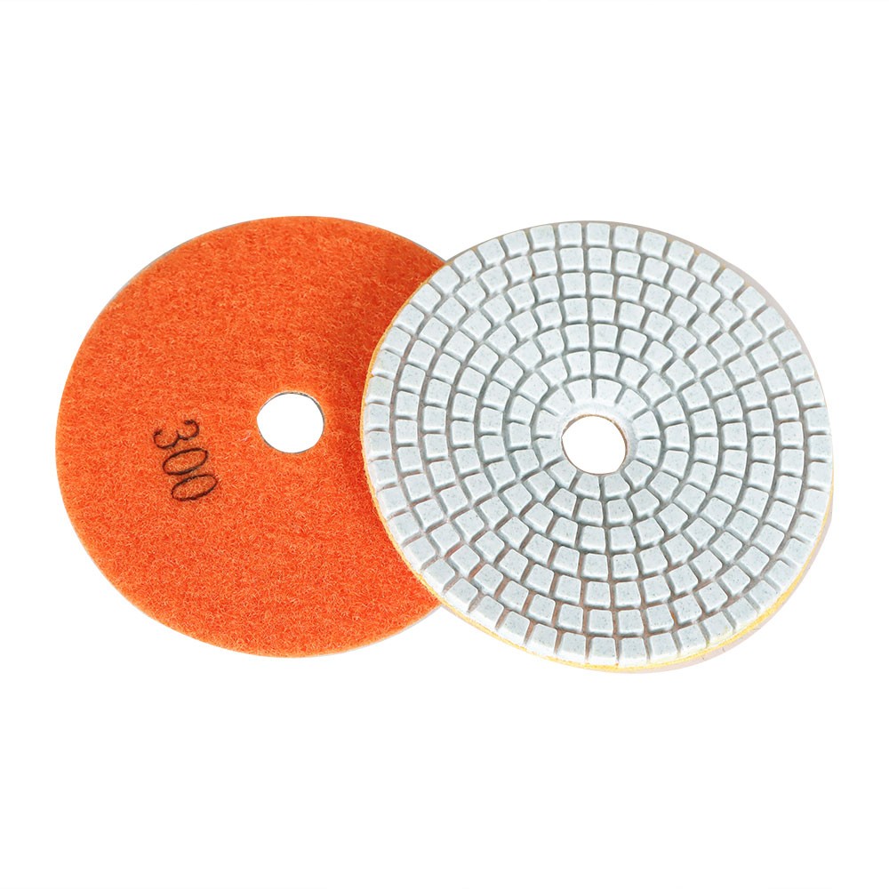 13 Pack 4″ Diamond Polishing Pads With 5/8″-11″ Backer Pads For stone Polishing