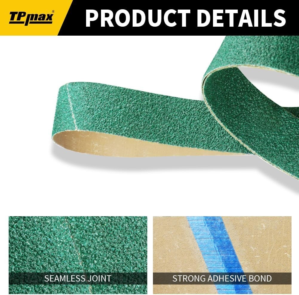 Bi-Directional Zirconia Sanding Belts 1×42 Inch – Complete Kit for Sharpening