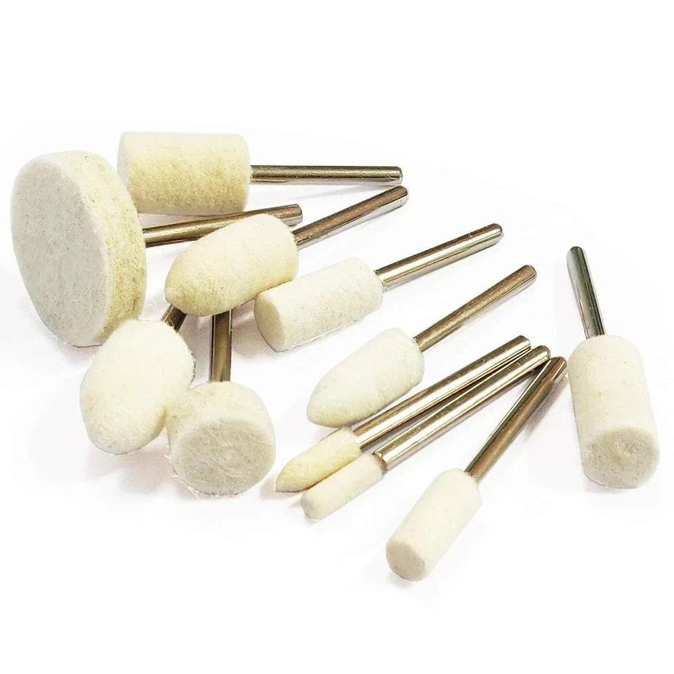78 Pcs Polishing Buffing Wheel Set for Dremel Polishing Kit Felt Wool Cotton 1/8