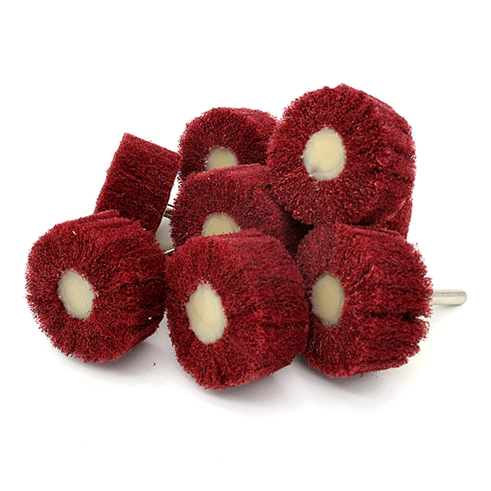 2″ Scouring Pad Abrasive Wheels Polishing Buffing Mop 6mm Shank Grit 240 400 800