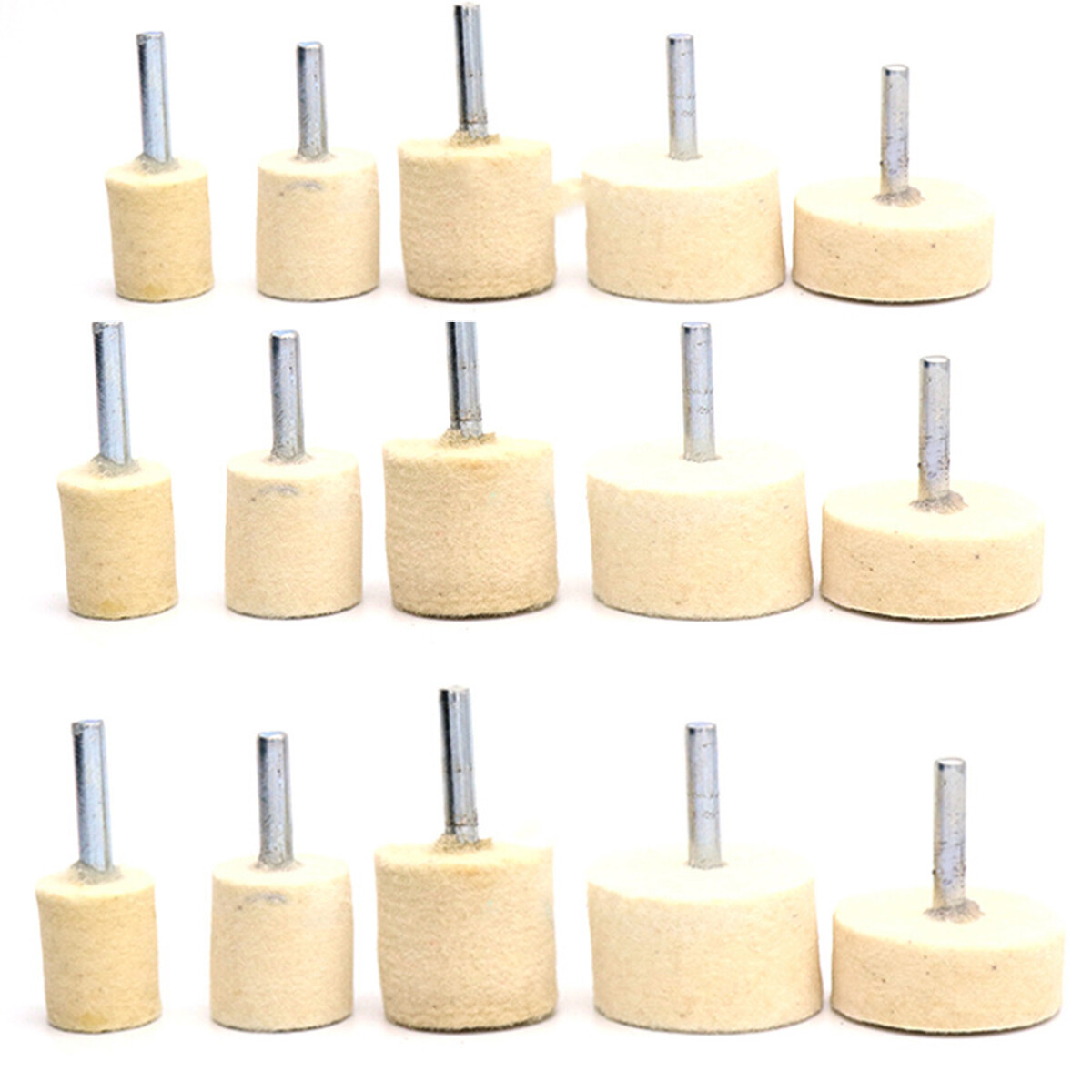 Wool Felt Grinding Buff Wheel Agate Jade Polishing Rotary Drill 20/25/30/35/40mm