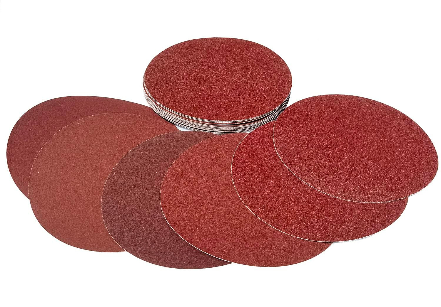 300PCS 9 in PSA 0 Hole Sanding Discs 80/100/120/180/240/400 Mixed Grit Sandpaper