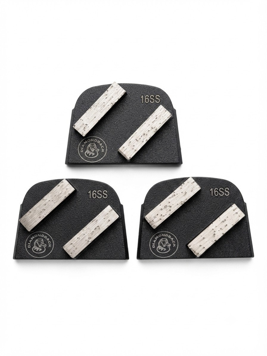 3 PC Premium Double 10mm Bar Segment Diamond Grinding Disc for Lavina SSB 16/18