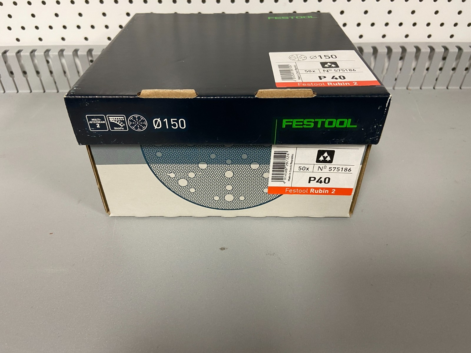 Festool 575186 150mm Rubin 2 P40 Disc Abrasives, 50 ct