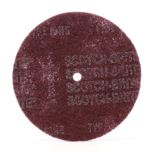 3M 27745 Scotch-Brite High Strength Disc, 6 in x 1/2 in, A MED 10/pk