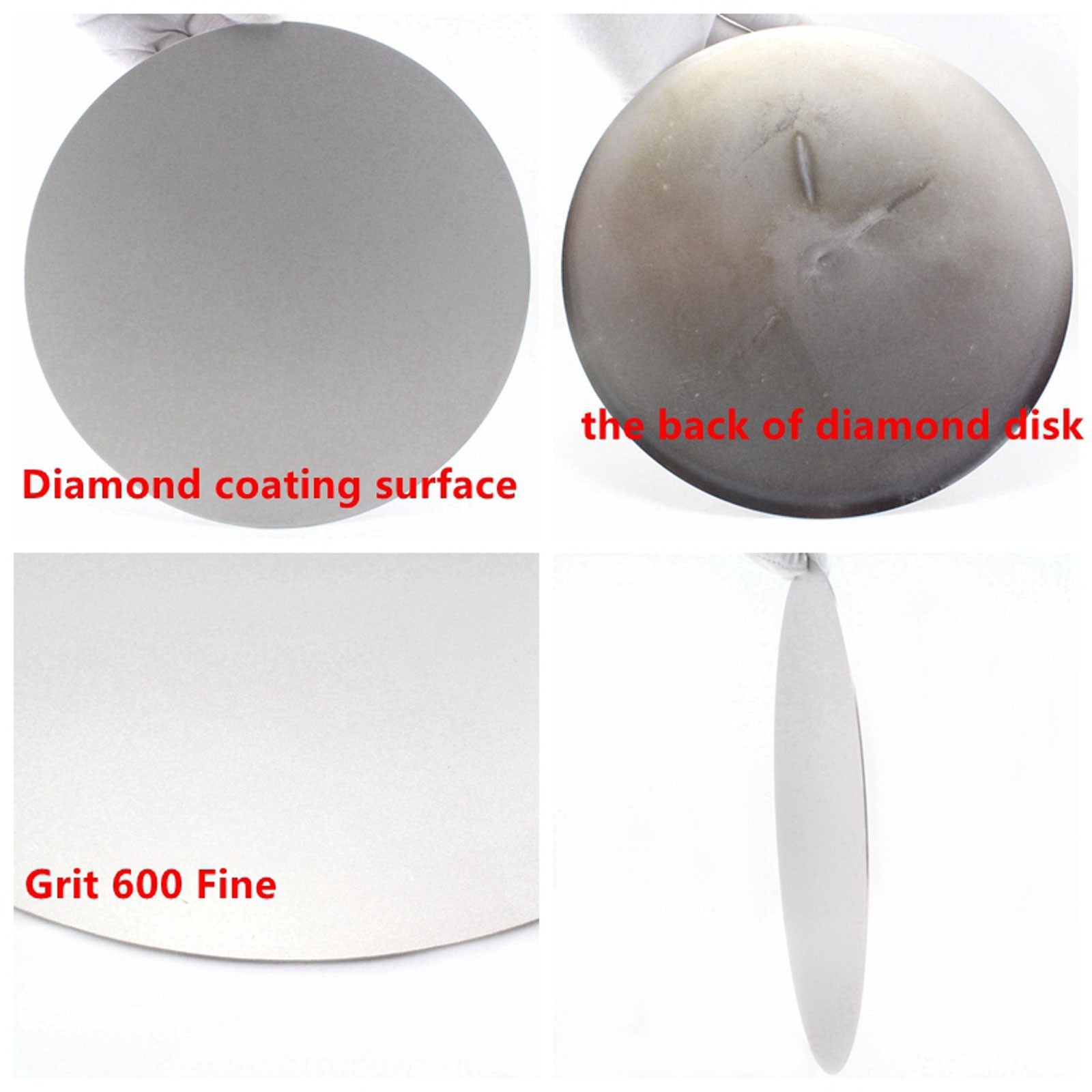 8″ Diamond Grinding Disc Grinder Wheel No Hole Polishing Flat Lap for Jewel Rock