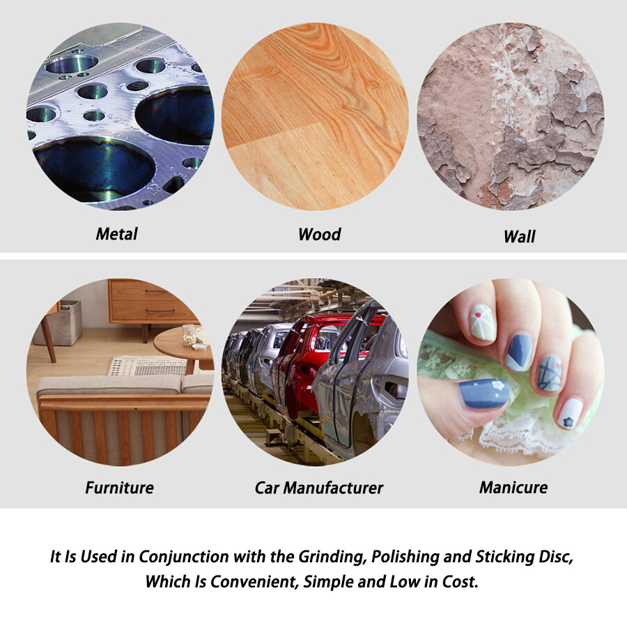 6″ 150mm Wet and Dry Sanding Discs Sandpaper Hook & Loop Pad/Tray Grit 60-10000#