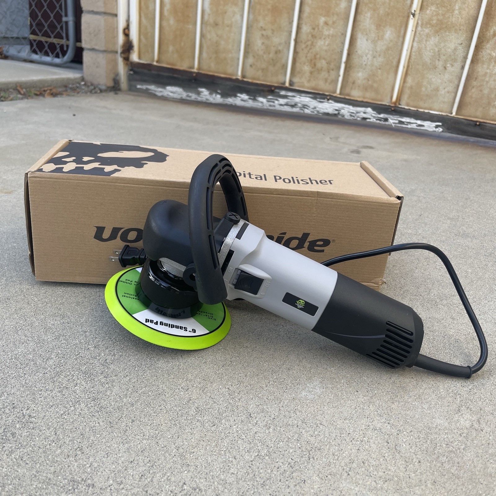 6 inch Buffer Polisher,6 Variable Speed , 120 Volt Orbital Polisher 2500-7400RPM