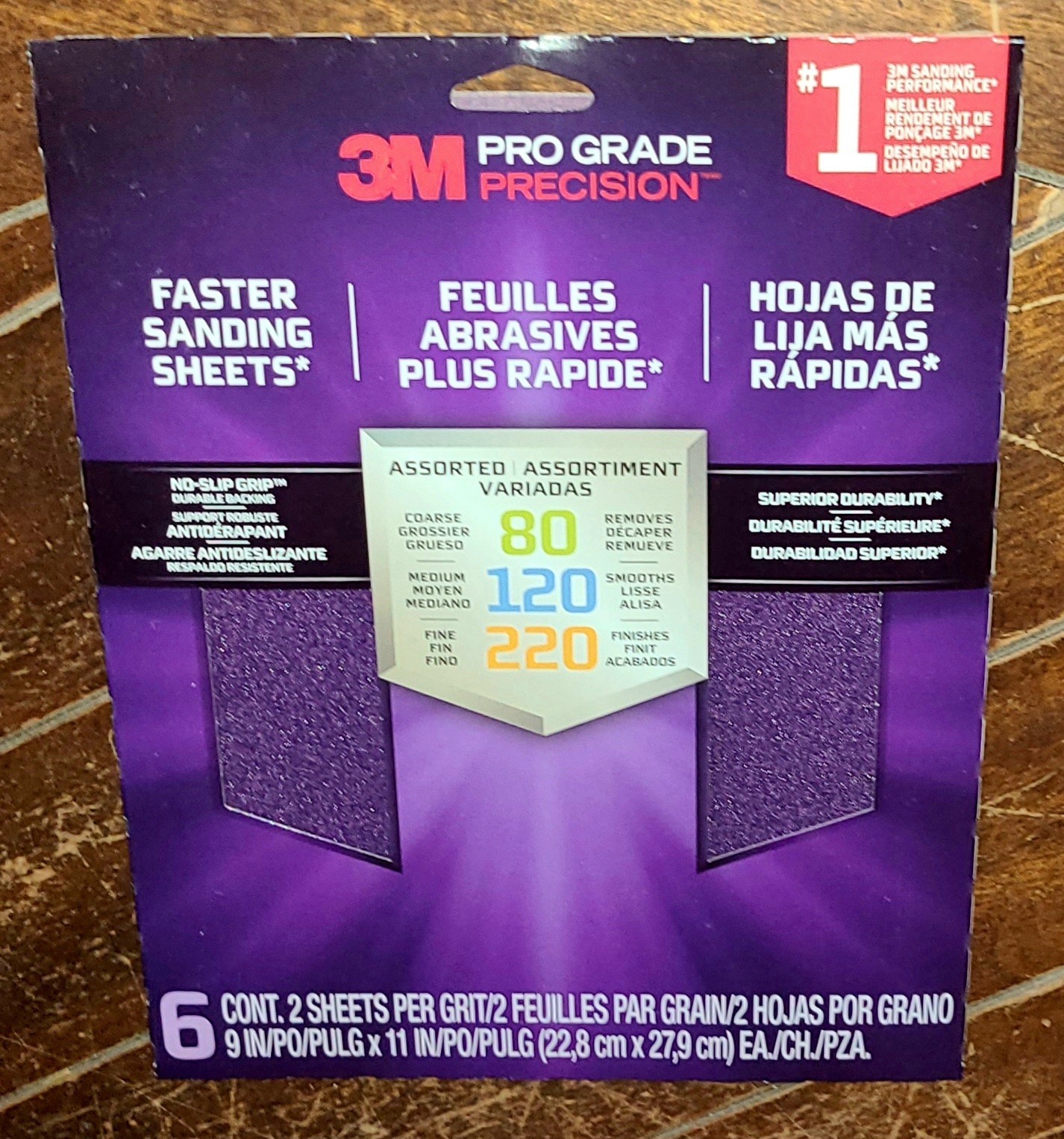 3M Pro Grade Precision 6ct Sanding Sheets *Assortment* 9″ x 11″ #SHRASST-PGP-6T