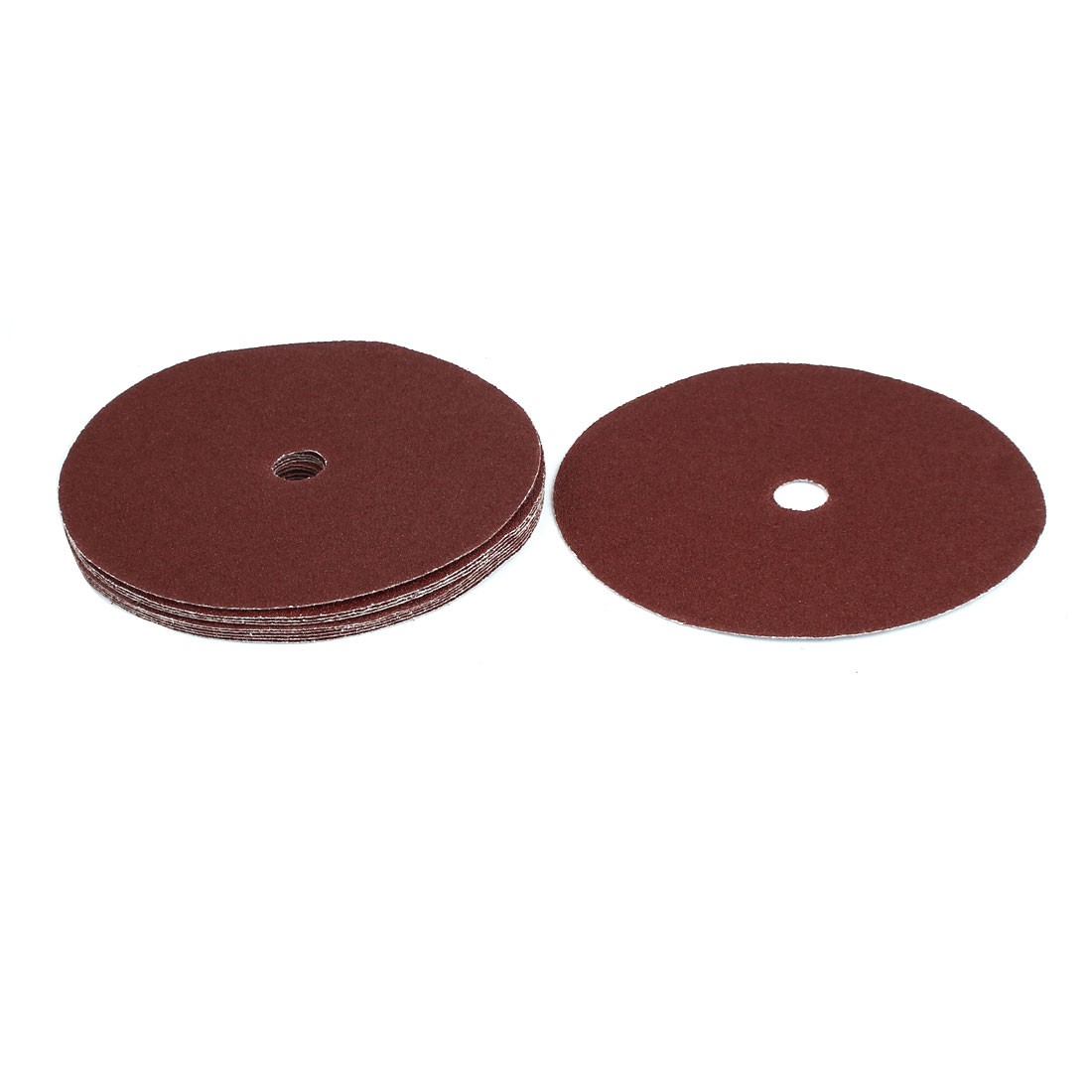 180mm 7-inch Dia 60 Grit Abrasive Sanding Disc Polishing Pad Sandpaper 10pcs