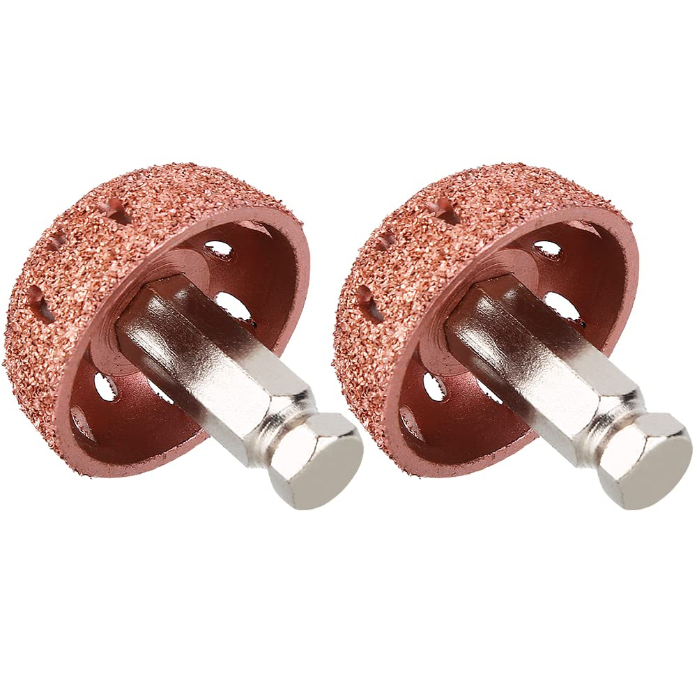 2PCS Tungsten Steel Grinding Head, Tire Buffing Wheel, 70 Coarse Grit Buffing Wh