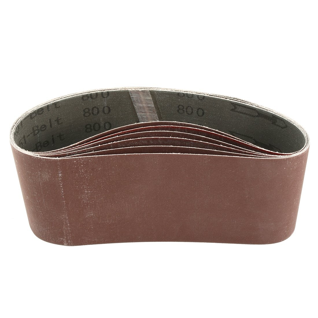 uxcell 4-Inch x 24-Inch Aluminum Oxide Sanding Belt 4″ x 24″,800 Grit,6Pcs