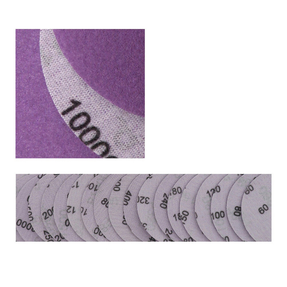 5 Inch 125mm Purple Sandpaper Wet And Dry Sanding Discs Waterproof 60-10000 Grit