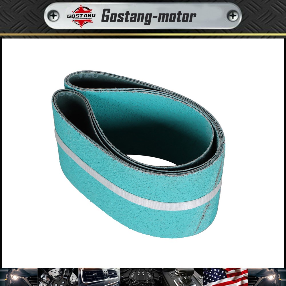 4 X 36 Inch Metal Grinding Zirconia Sanding Belts 40, 80, 120 Grits, 3 PK NEW